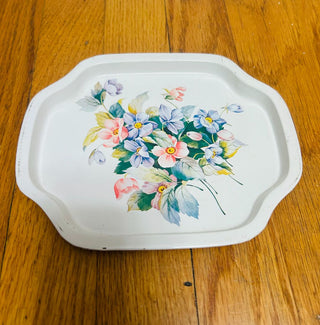 Small MCM Metal Floral Tray