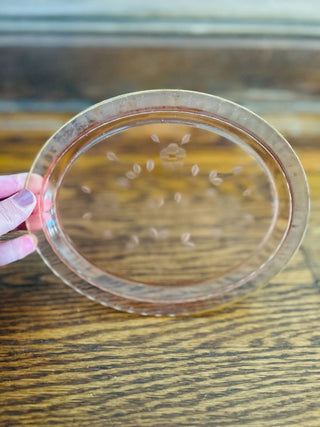 Vintage Pink Depression Glass Oval Dish