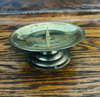 Brass Pillar Candle Holder