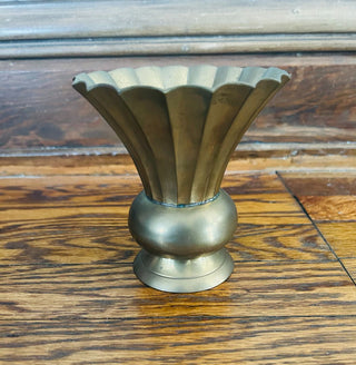 Vintage Brass Trumpet Vase