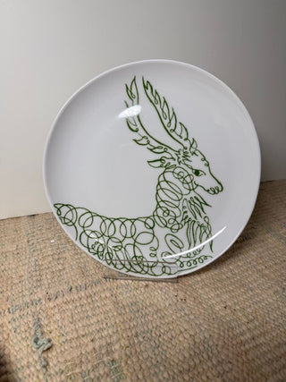 West Elm Salad/Dessert Plate - Deer