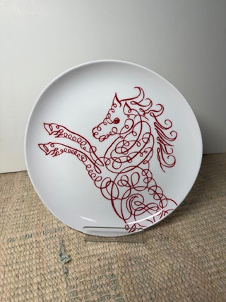 West Elm Dessert/Salad Plate -  Horse