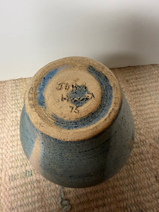 Handmade Studio Pottery Vase w/Cracked Glaze