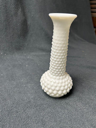 Hobnail White Vase