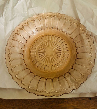 Vintage Pink Depression Glass Bowl