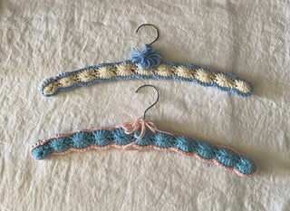 Vintage hand crocheted hangers