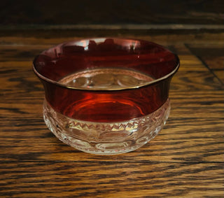 Vintage Tiffin- Franciscan Kings Crown Ruby Bowl