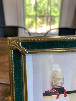 5x7 Vintage Green & Gold Frame
