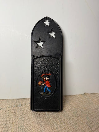 Fireplace Match Holder (Wrought Iron)