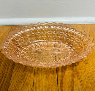 Vintage Jeannette Glass Oval Bowl