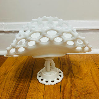 Vintage Westmoreland Doric Milk Glass Stand