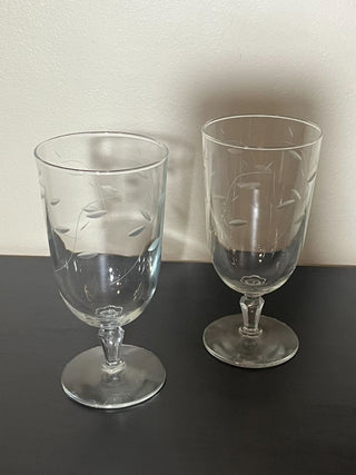 Etched Water Goblet Windswept