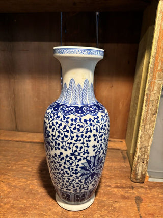 Chinese Blue and White Ceramic Bottle Vase