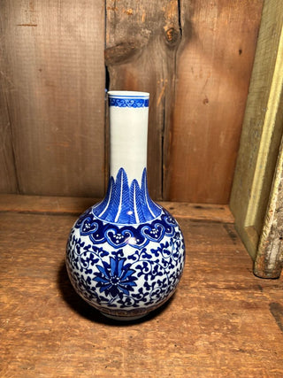 Chinese Blue and White Ceramic Bottle Vase