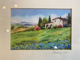 Tuscan Watercolor Signed