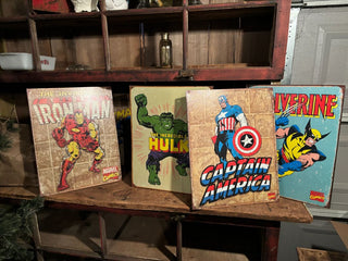 Metal Marvel Comic Sign - Captain America