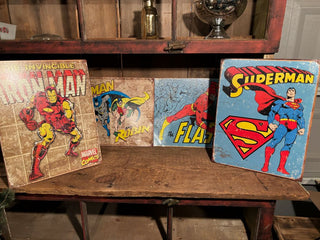 Metal Marvel Comic Sign - Superman