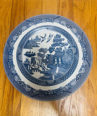 Vintage Blue Willow Dinner Plate by Johnson Brothers