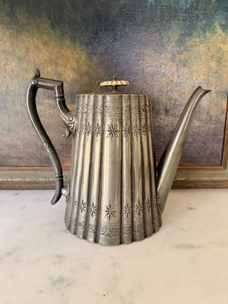 Pewter Victorian-Era English Teapot