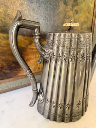 Pewter Victorian-Era English Teapot