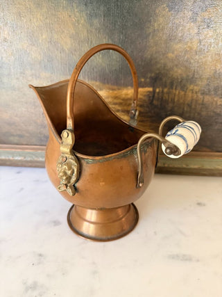 Small Copper Coal Scuttle