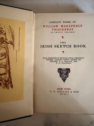 Antique "Irish Sketch Books" Hardcover Book