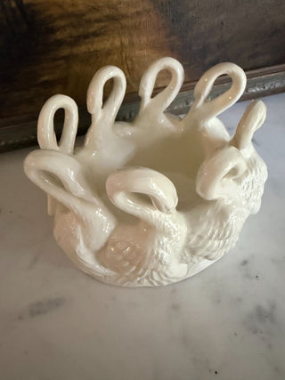 Holland Mold Ceramic Swan Centerpiece