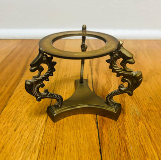 Vintage Brass Dragon Display Stand