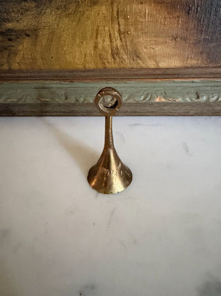 2 1/2" Small Etched Brass Bell