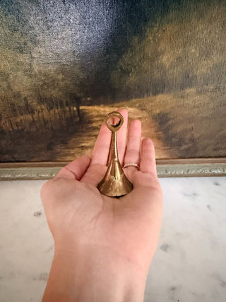 2 1/2" Small Etched Brass Bell