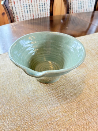 Vintage Overtback Yellow Ware Mixing Bowl