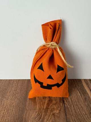 Cloth Jack-O-Lantern Gift Bag
