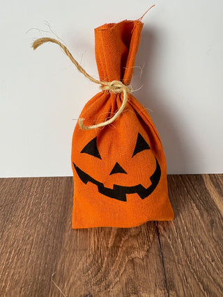 Cloth Jack-O-Lantern Gift Bag