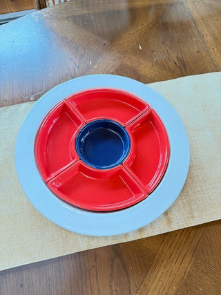 Red, White & Blue Snack Serving Dish