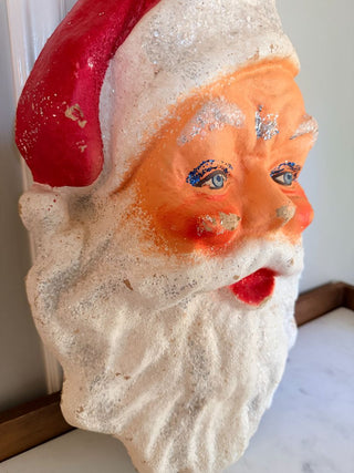 Paper Mache Santa Head Hanging