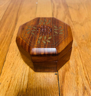 Vintage Wooden Trinket Box