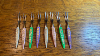 Set of 8 charcuterie forks