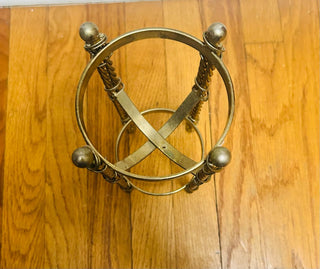 Vintage Brass Wine Holder