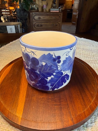 Blue & White Canister