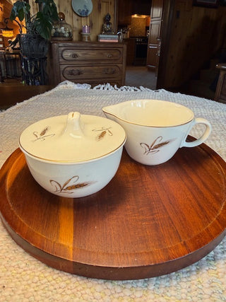 Royal Joci Sugar Bowl w/Lid & Creamer Set