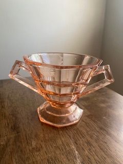 Vintage Indiana Pink Sugar Bowl