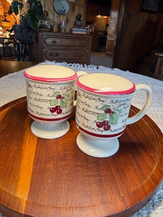 Paper Giftware Ceramic The Late Duke Cherry S & P