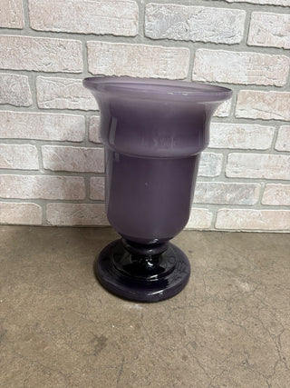 Lg Amethyst Glass Urn Vase
