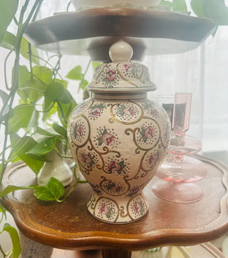 Vintage Pink Ginger Jar