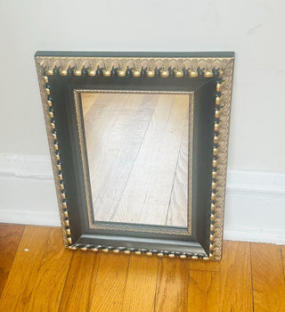 Vintage Black and Gold Mirror
