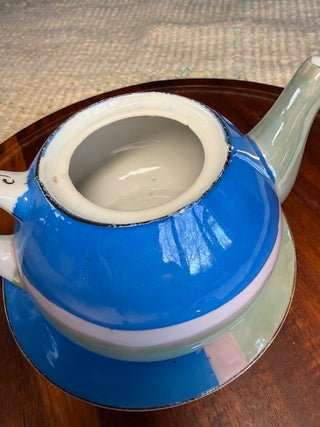 Hand Painted Japanese Teapot w/Plate