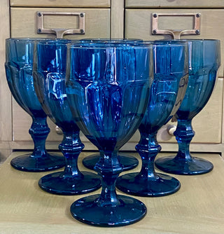 6pc Libbey Gibraltar Goblets