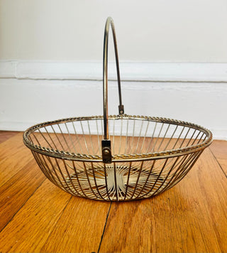 Vintage Silver Plated Basket