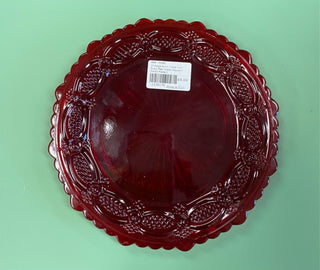 Vintage Avon Cape Cod Ruby Red Glass Dessert Salad Plate-8