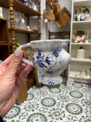 Blue & White Creamer Sourced in Umbria Italy